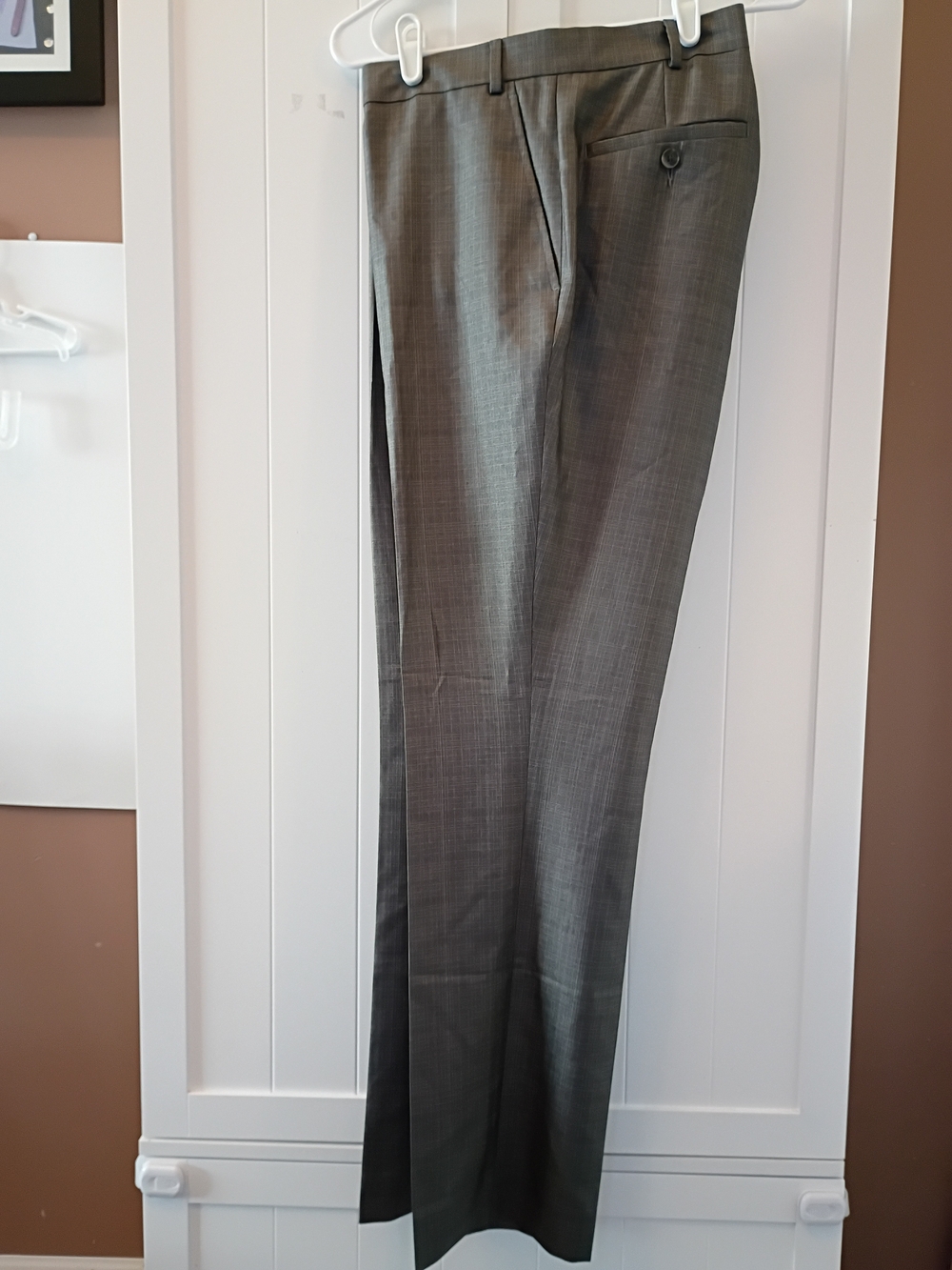 Kenneth Cole Reaction Gray Dress Pants with Blue Trim
